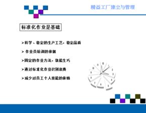 精益工廠的建立與管理 邁向卓越制造之路